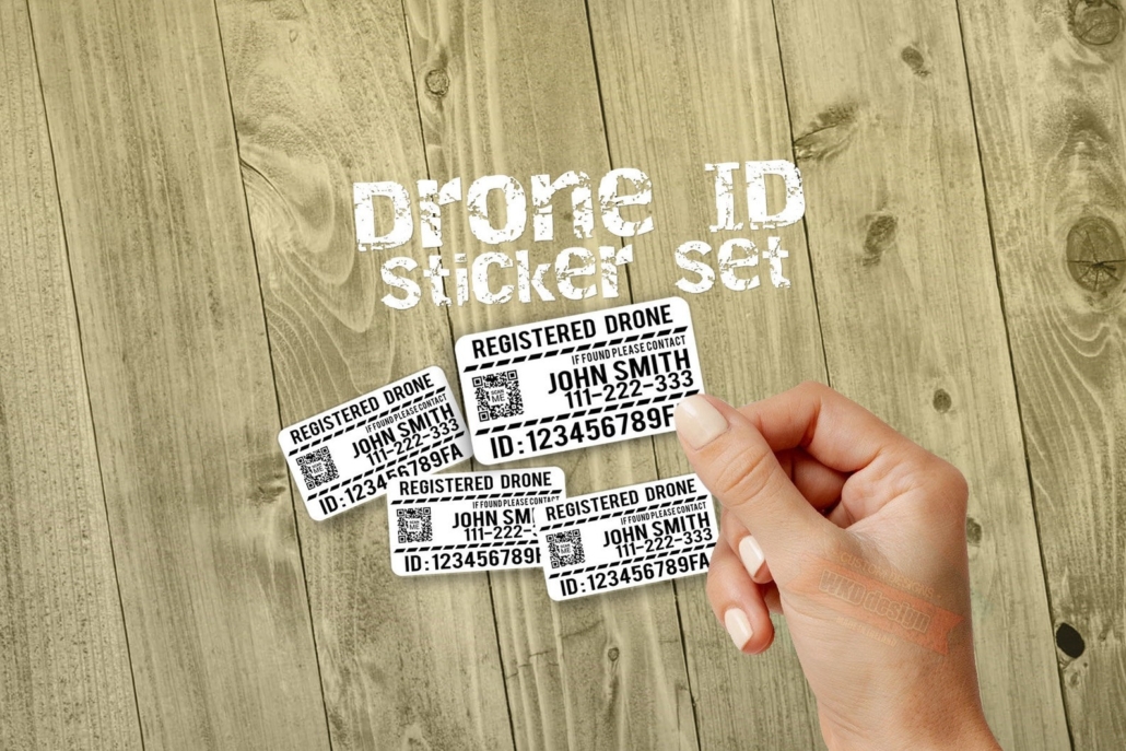 Drone Sticker Set - (Set of 4 Stickers)