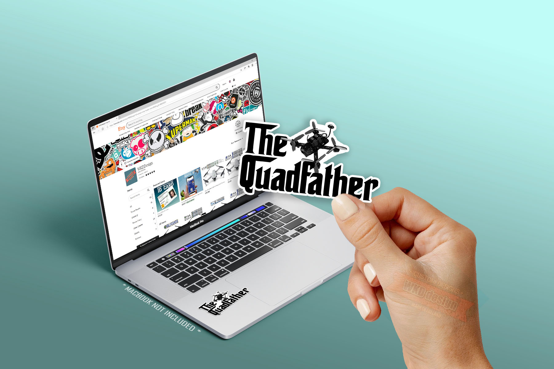 The Quadfather Sticker FPV
