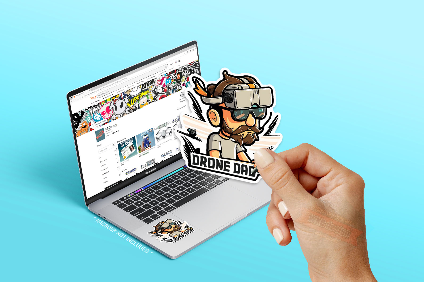 Drone Dad Sticker - wkddecals.com