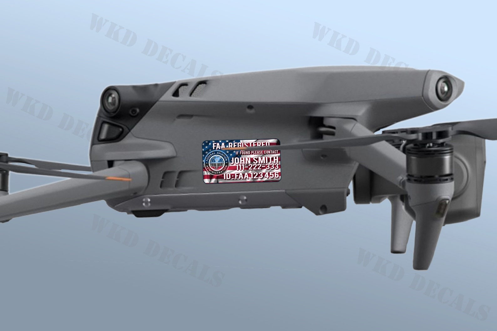 FAA Drone Sticker Set - (Set of 4 Stickers)