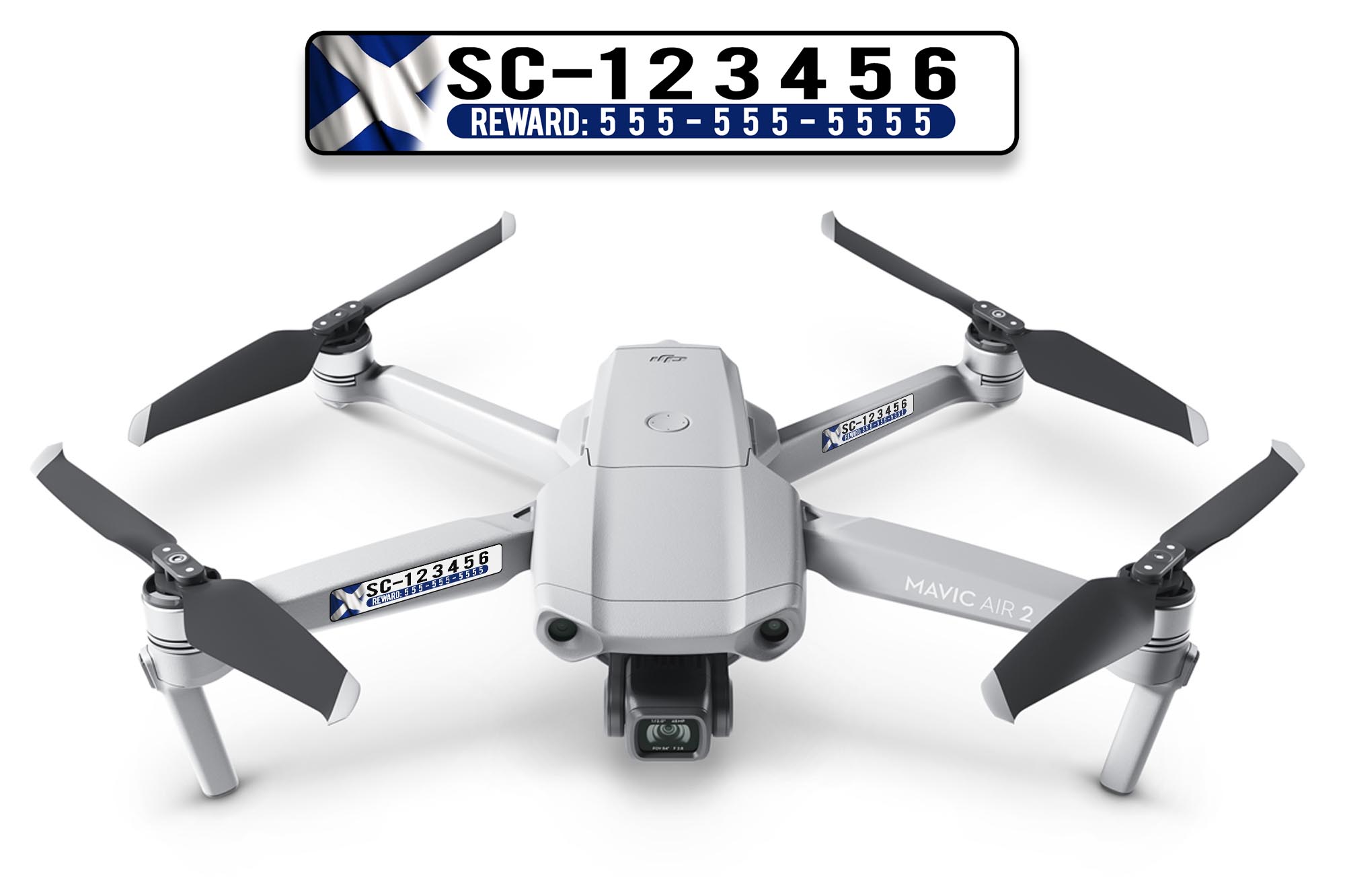 Country Flag Drone Registration Set