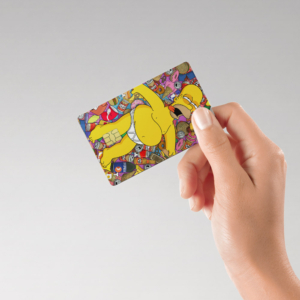 Party Homer Credit Card Skin