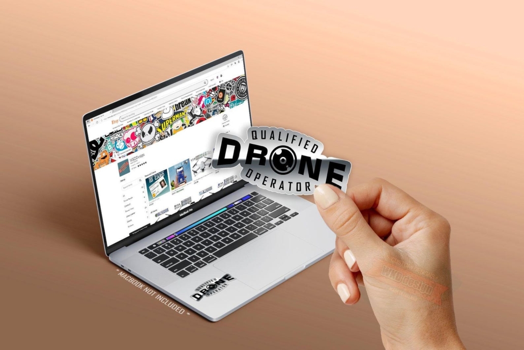 Qualified Drone Operator Sticker Chrome