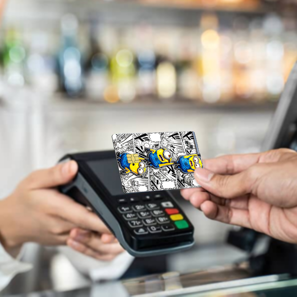 Hang in there Minions - Credit Card Skin - WKDDECALS.com Hang in there Minions - Credit Card Skin - WKDDECALS.com